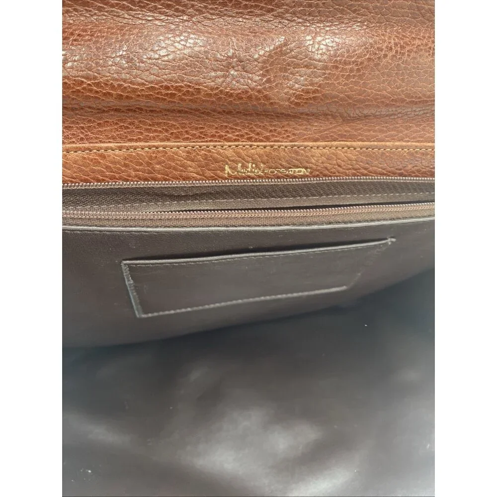 Vintage Medici Creations Leather Messenger Bag Satchel Breifcase Tote W. Germany